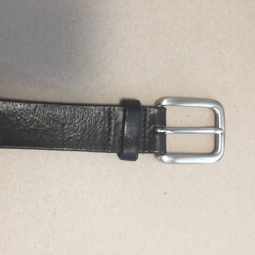 Brooks Brothers black leather belt 36/90